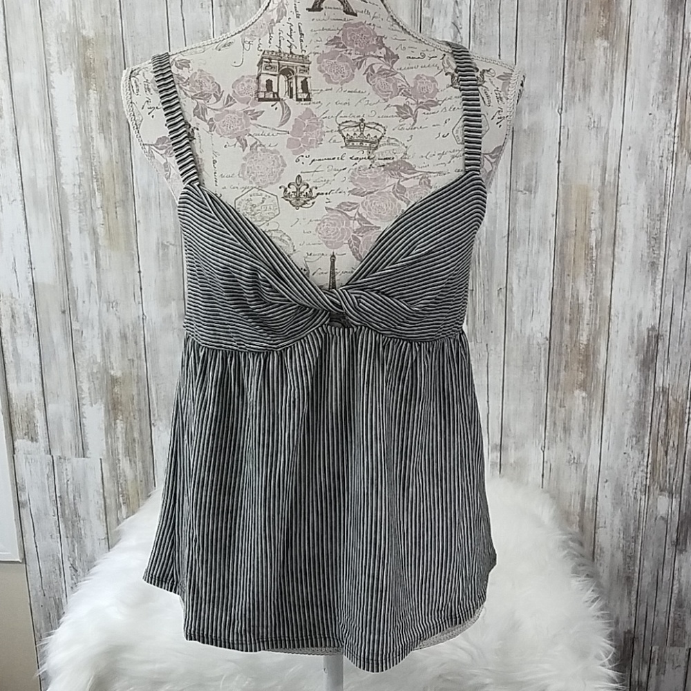 Socialite tie-front tank top socialite tie front t